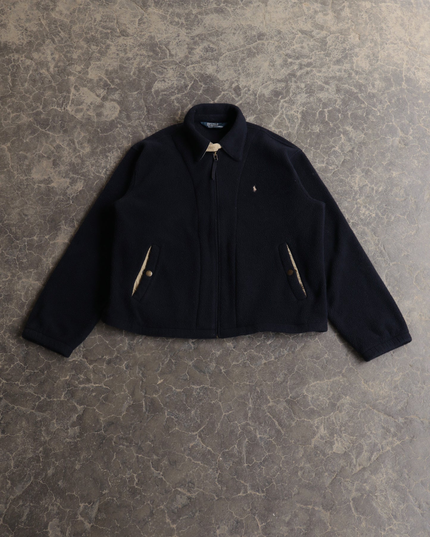 90s Polo Ralph Lauren Navy Fleece Sweatshirt - L