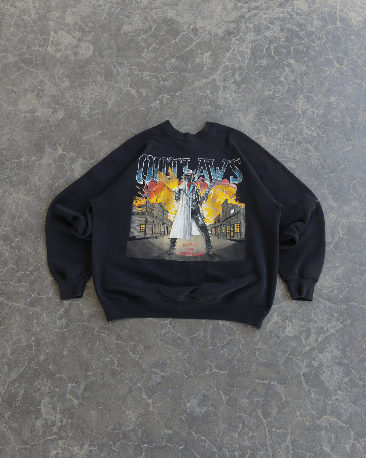 90s Armed and Dangerous Crewneck Sweatshirt - XL