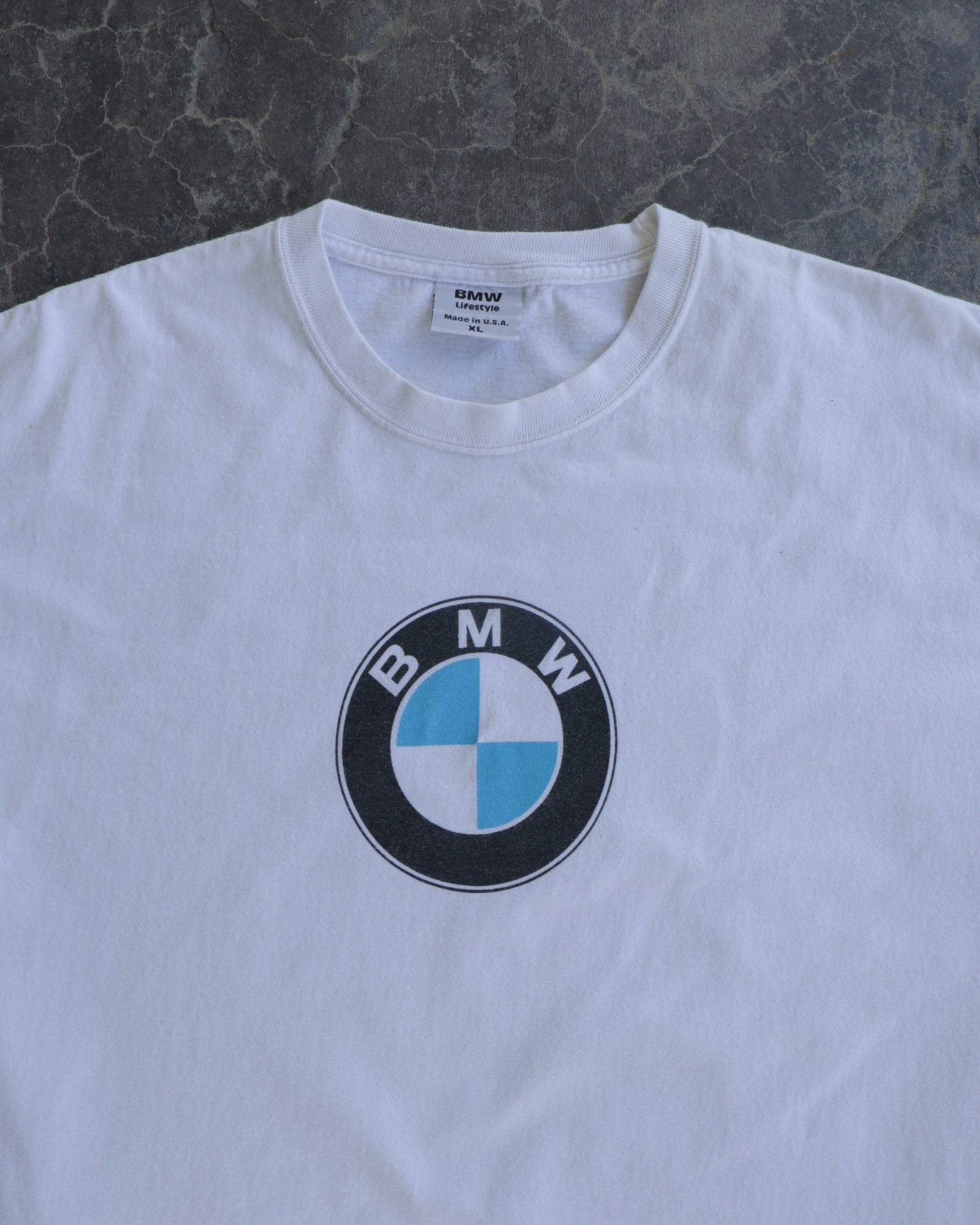 90s BMW White T-shirt - XL