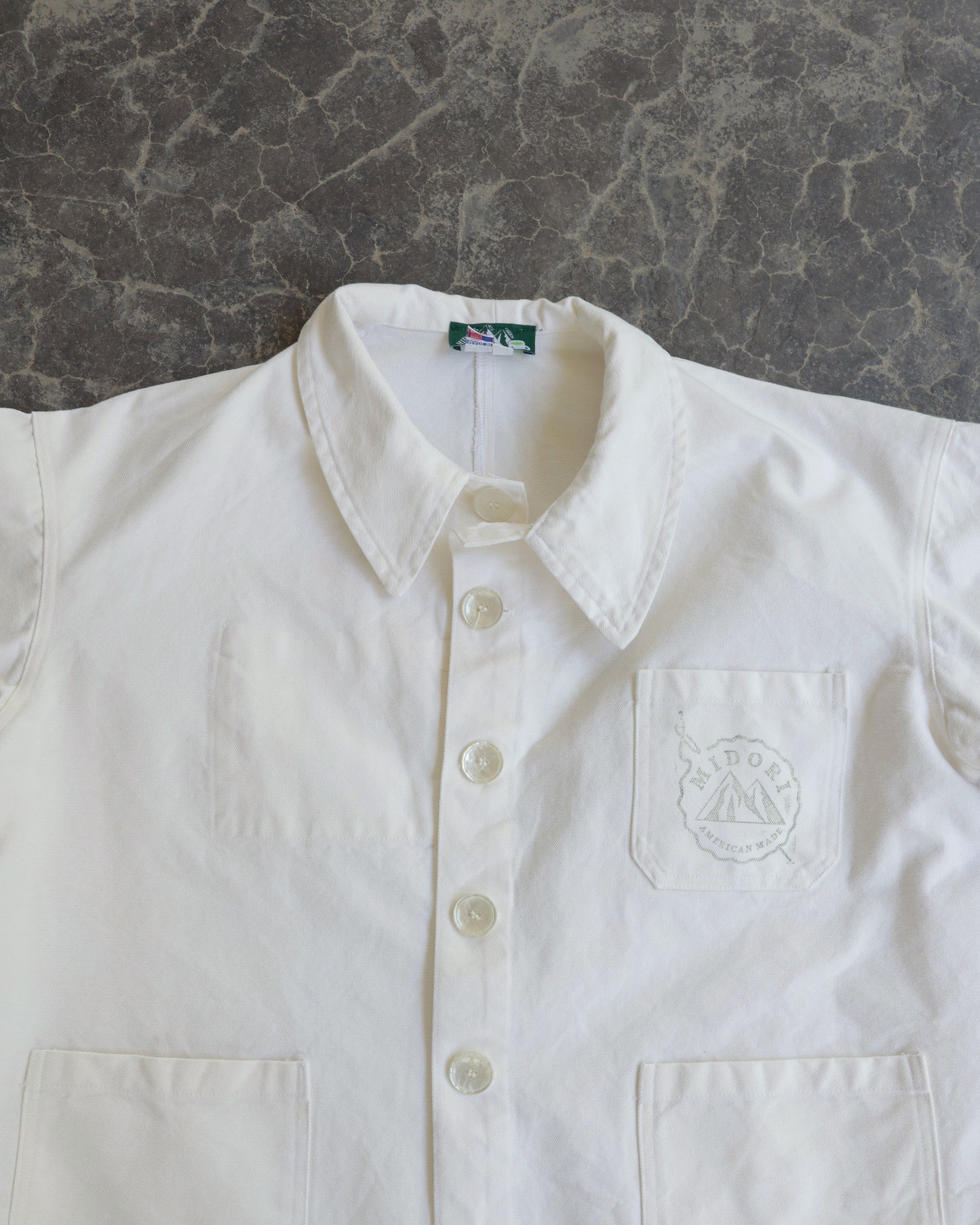 90s Midori White Chore Jacket - L