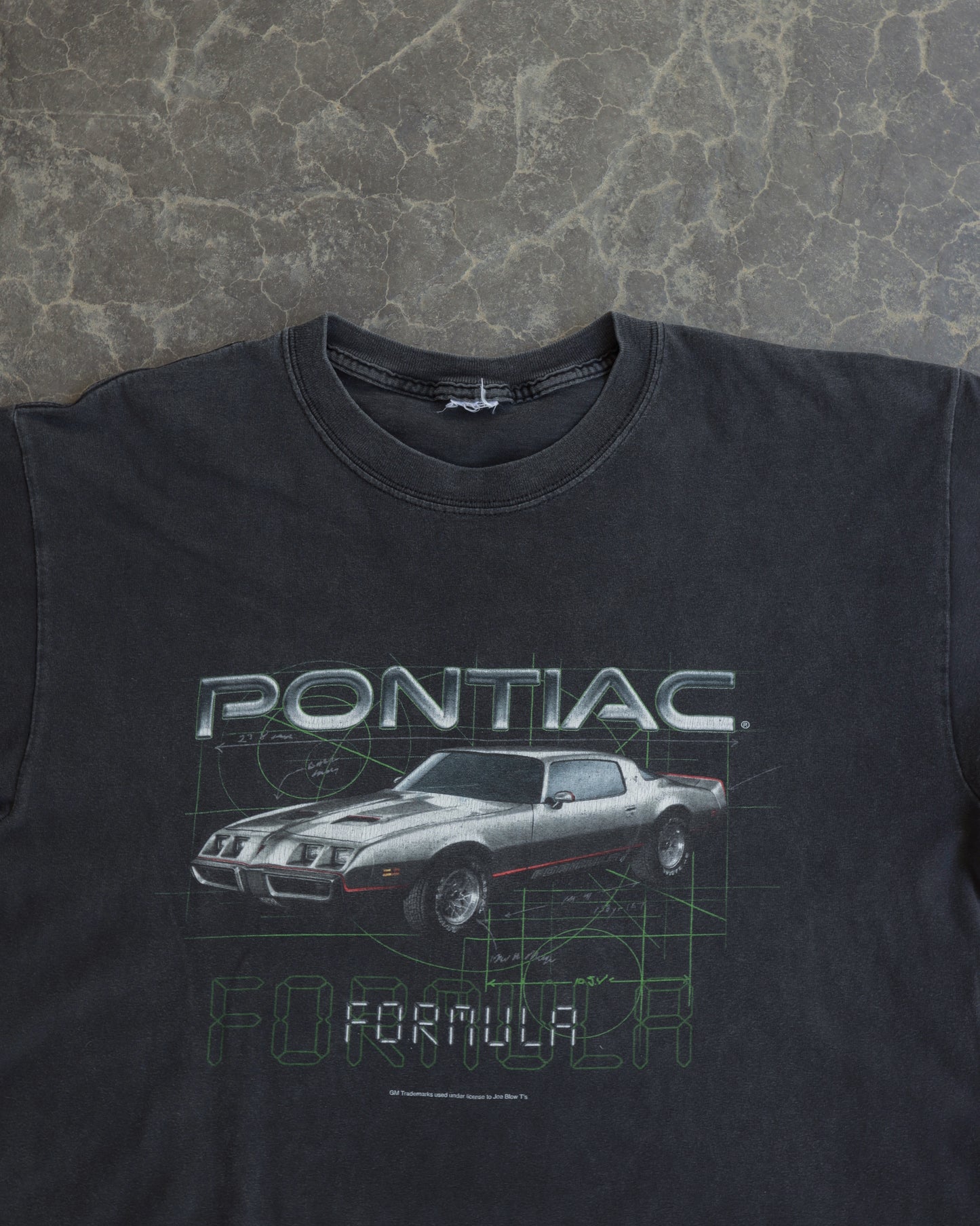 00s Pontiac Faded Black Tee  - L