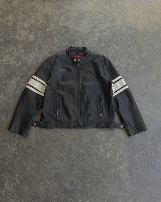 00s Arizona Racing Leather Jacket - L