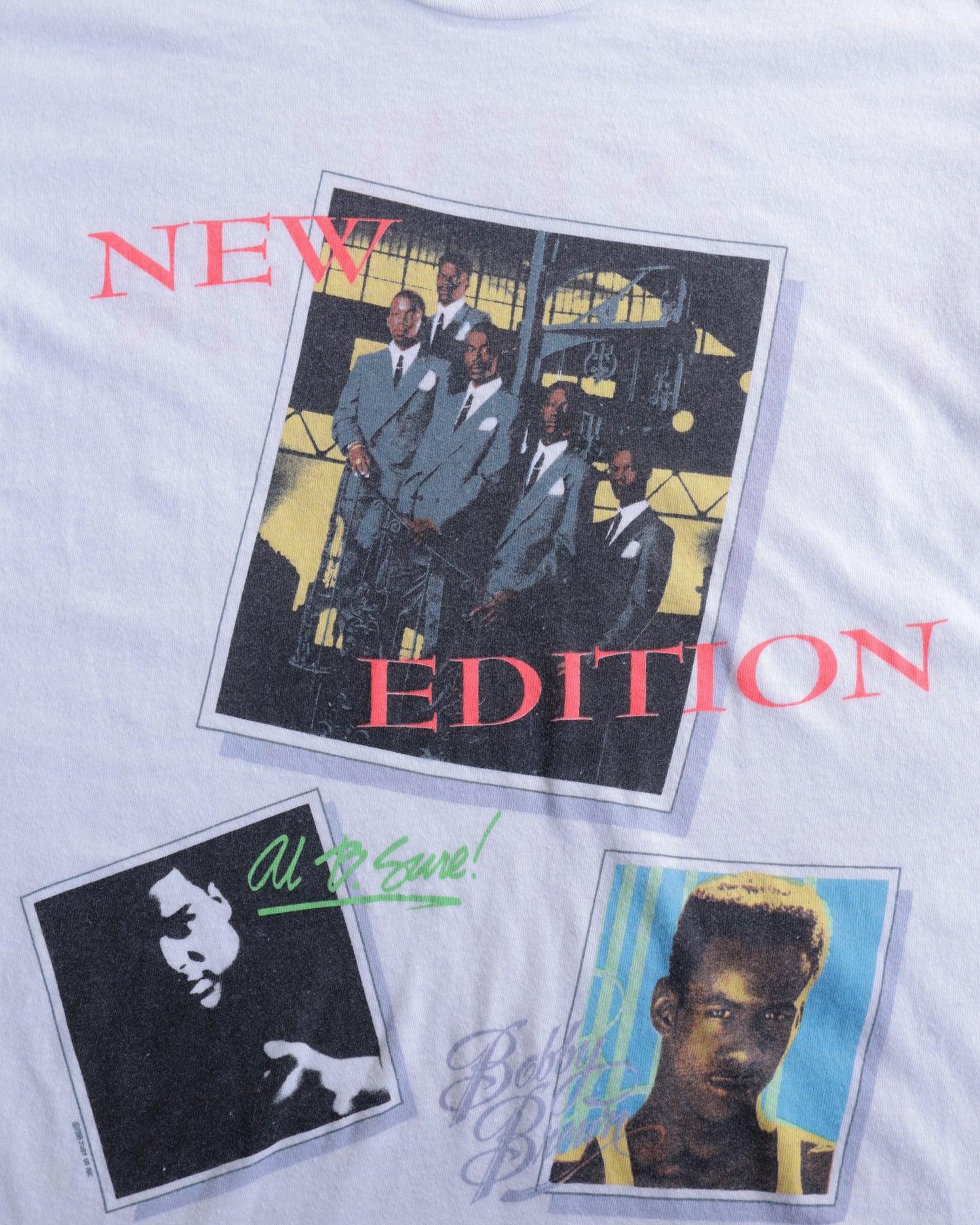 90s New Edition Heart Break Tour Tee - L