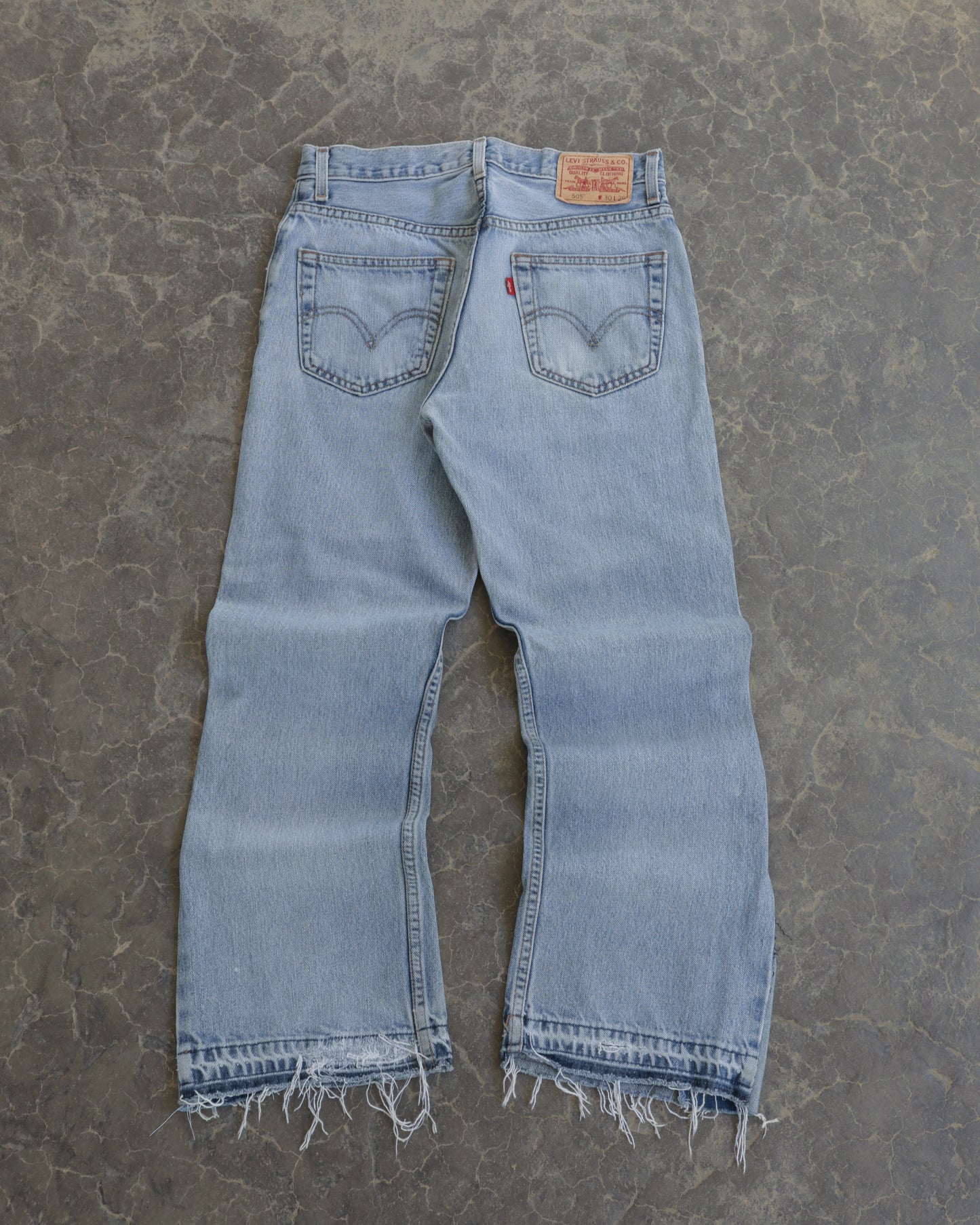 00s Levis Custom Flared Light Wash Denim - 30 x 29