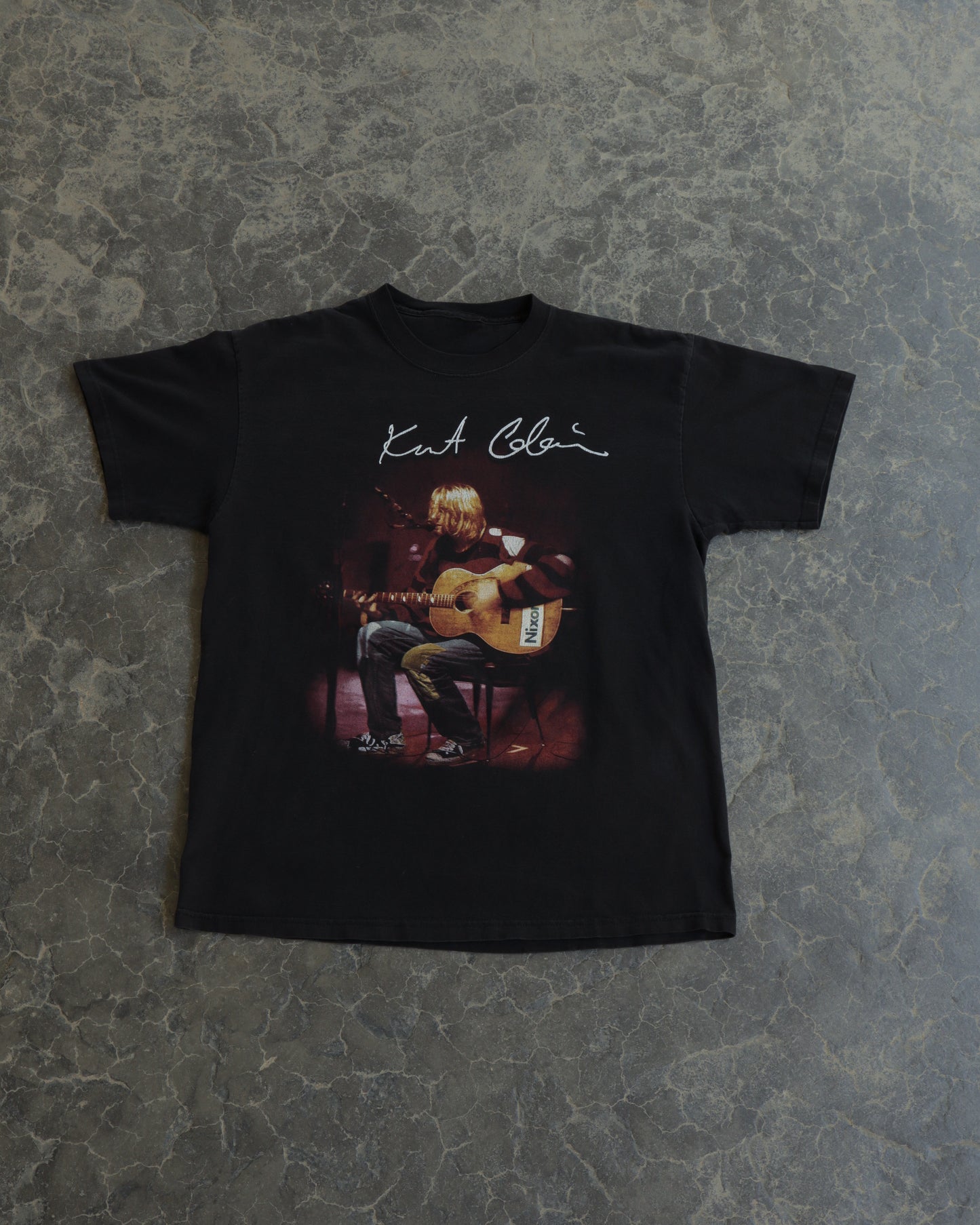 90s Kurt Cobain Black Tee -  L