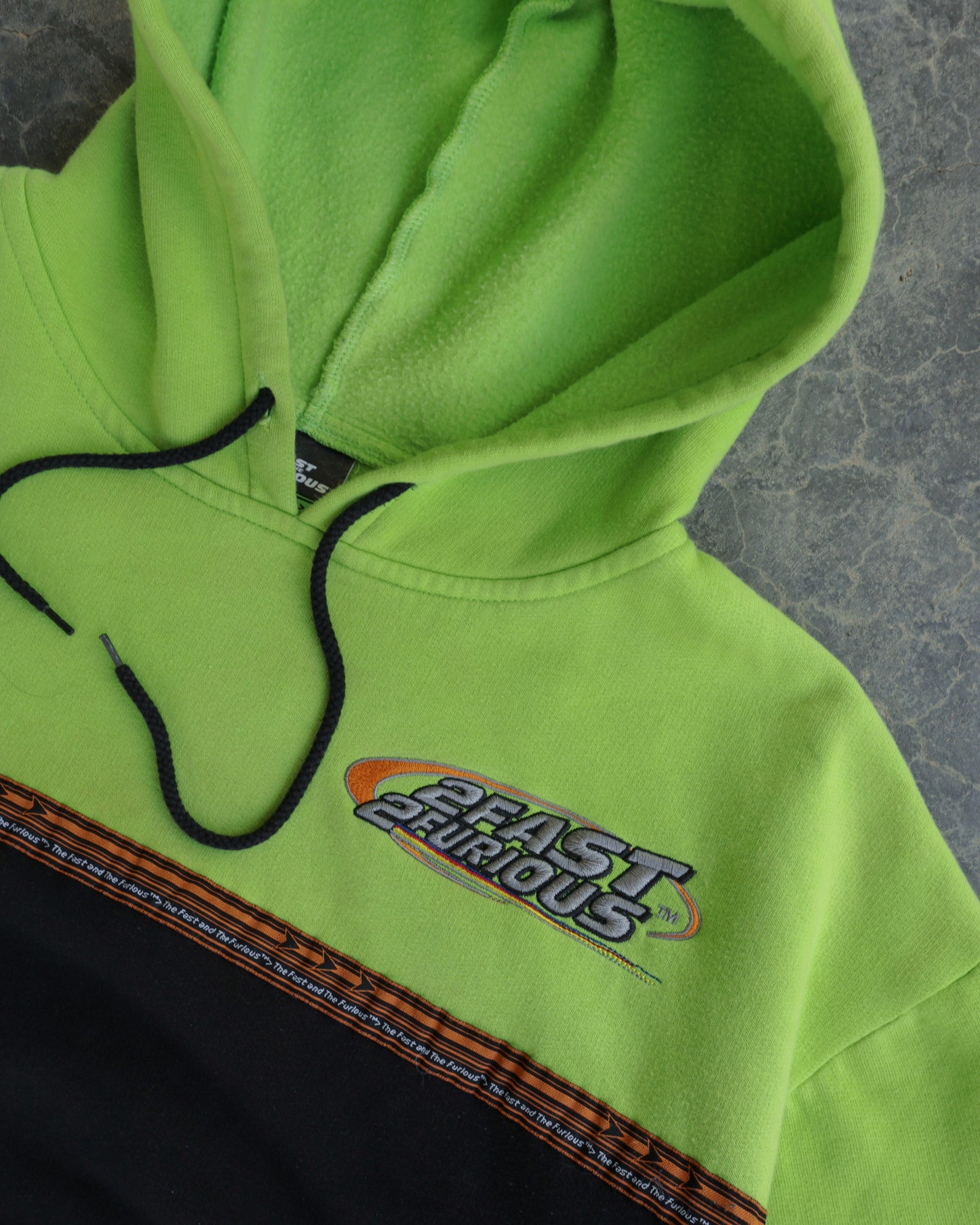 00s 2 Fast 2 Furious Two Tone Hoodie - XXL