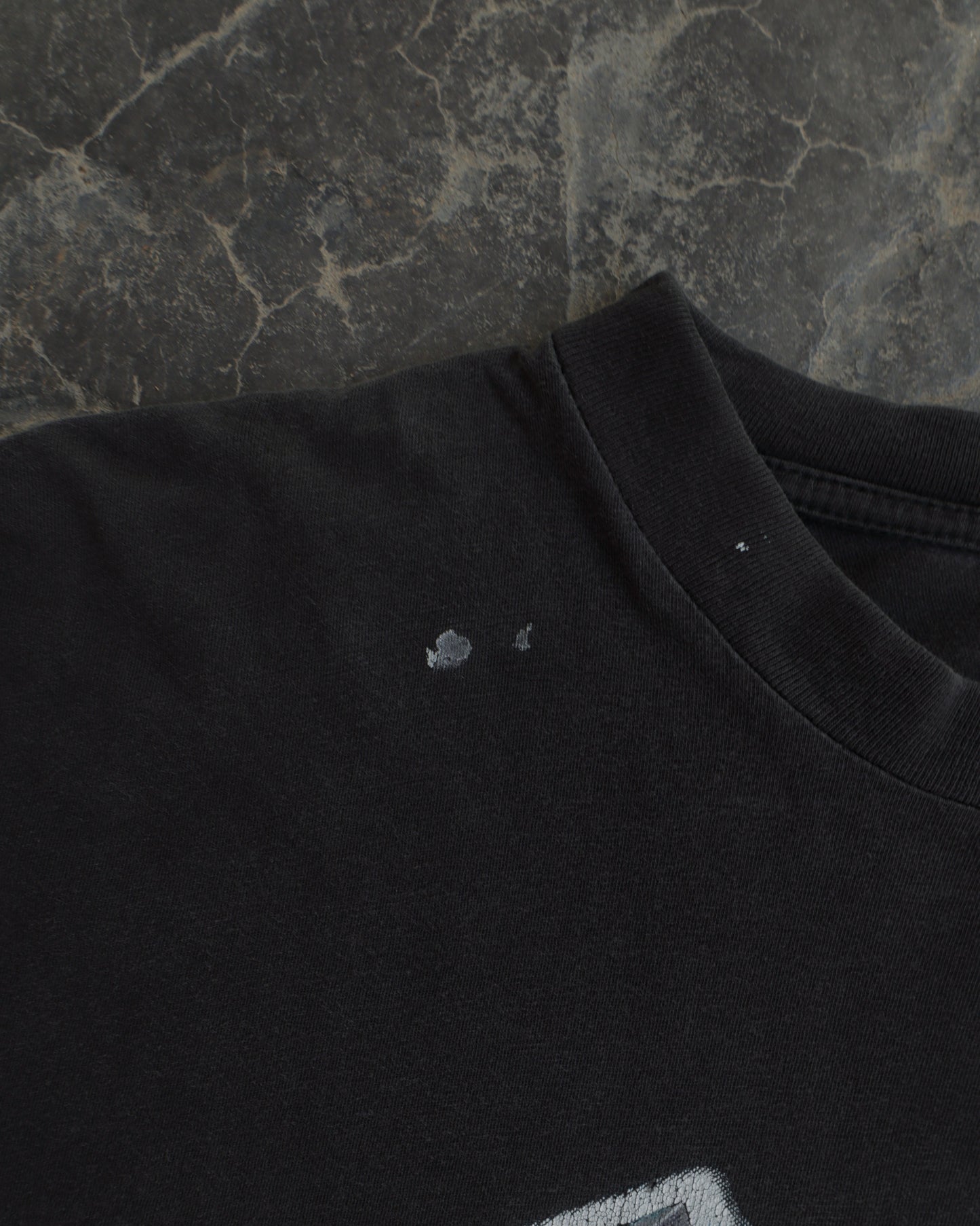 90s Metallica Ride the Lightning Faded Black Boxy Tee - XL