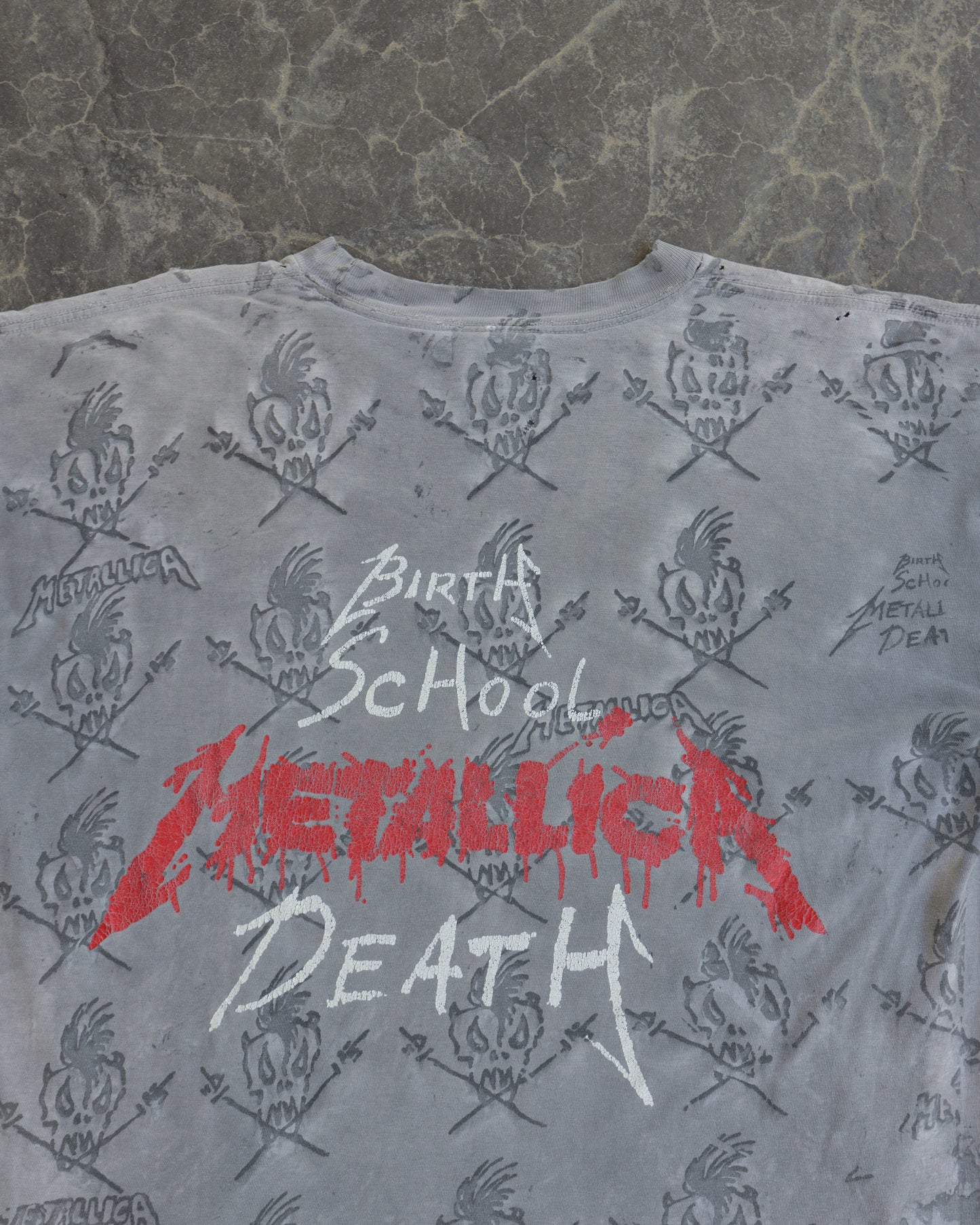 90s Metallica School of Death Tee -  L