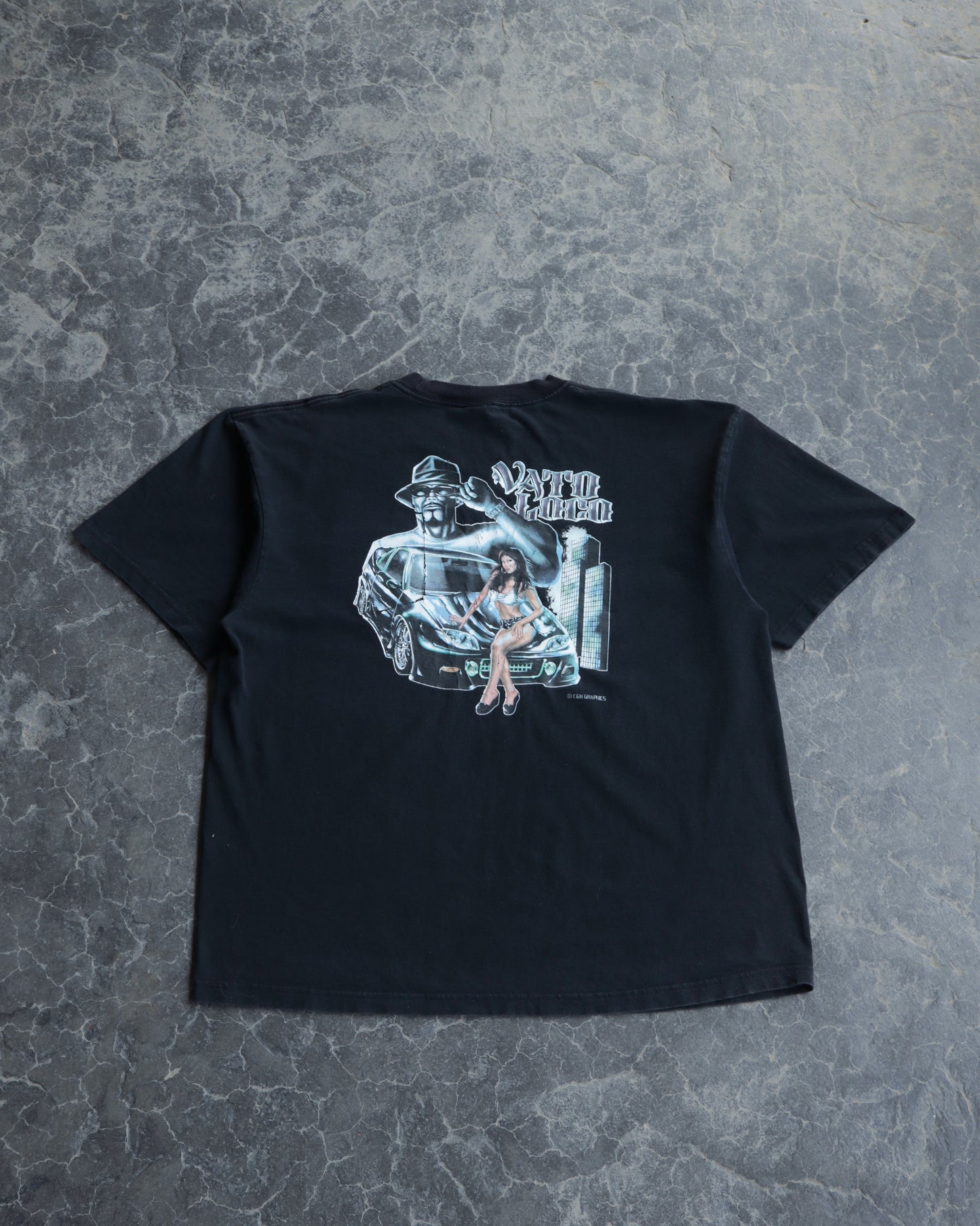 90s Vato Loco Pocket Tee - L