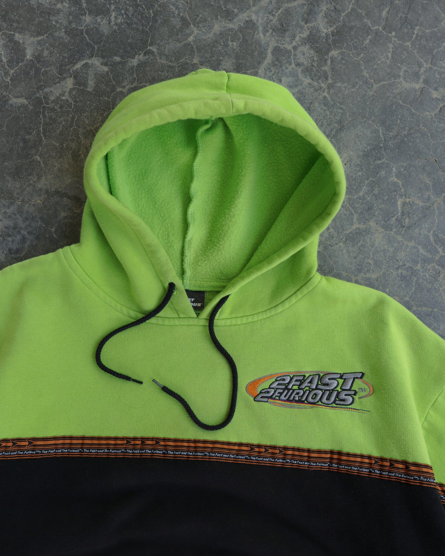 00s 2 Fast 2 Furious Two Tone Hoodie - XXL