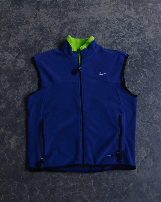 90s Nike ACG Dark Blue Fleece Vest - L
