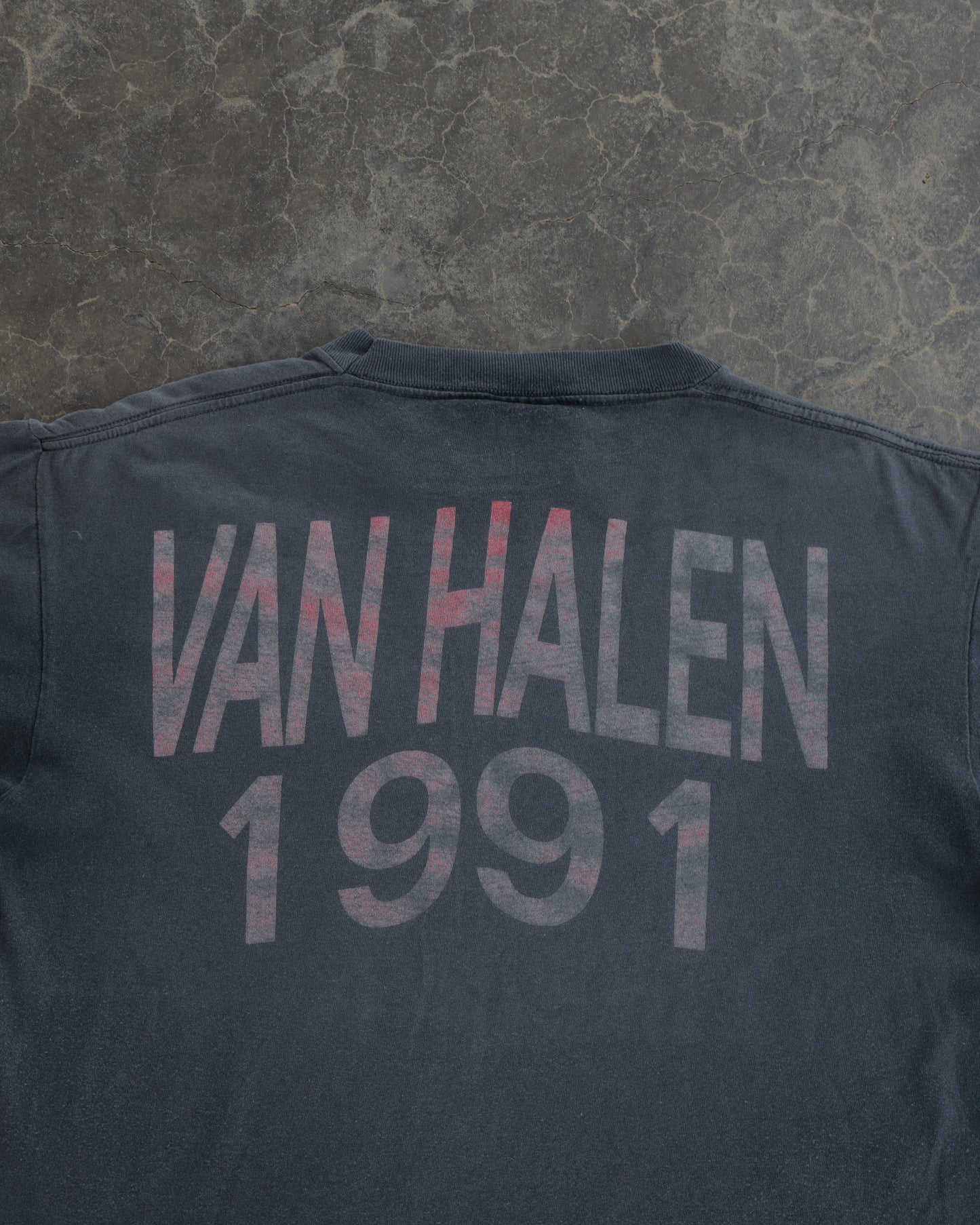 90s Van Halen Carnal Knowledge Faded Black Tee -  L