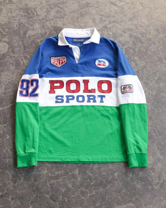 Modern Polo Sport Racing Rugby Shirt - M
