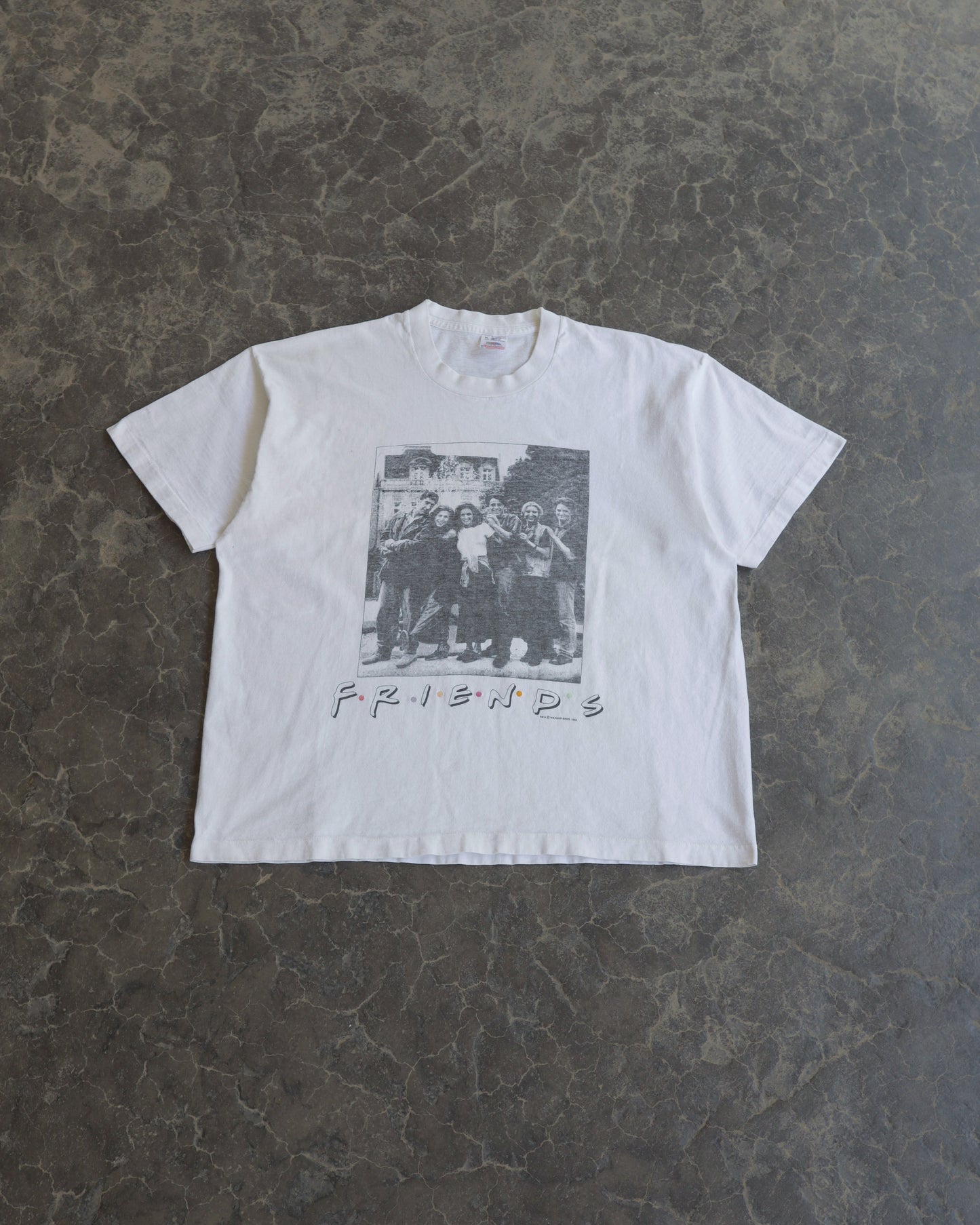 90s Friends Cast Boxy White Tee - XL