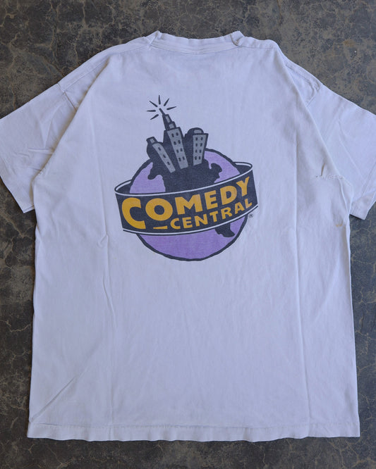 90s Comedy Central Logo White Tee - L/XL
