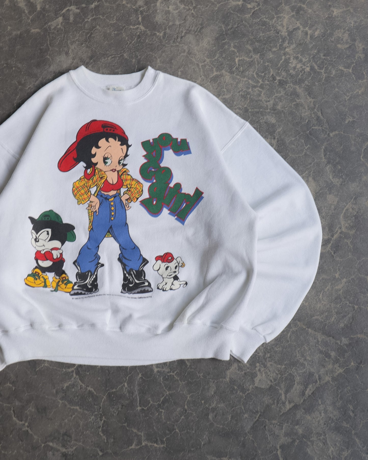 90s Betty Boop Street Crewneck Sweatshirt - XL