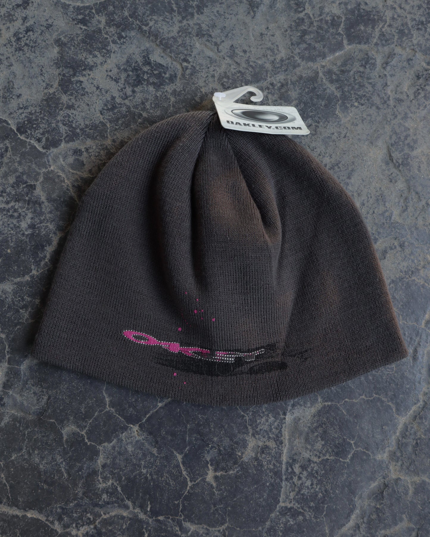 00s Deadstock Oakley Splash Black Beanie - OS