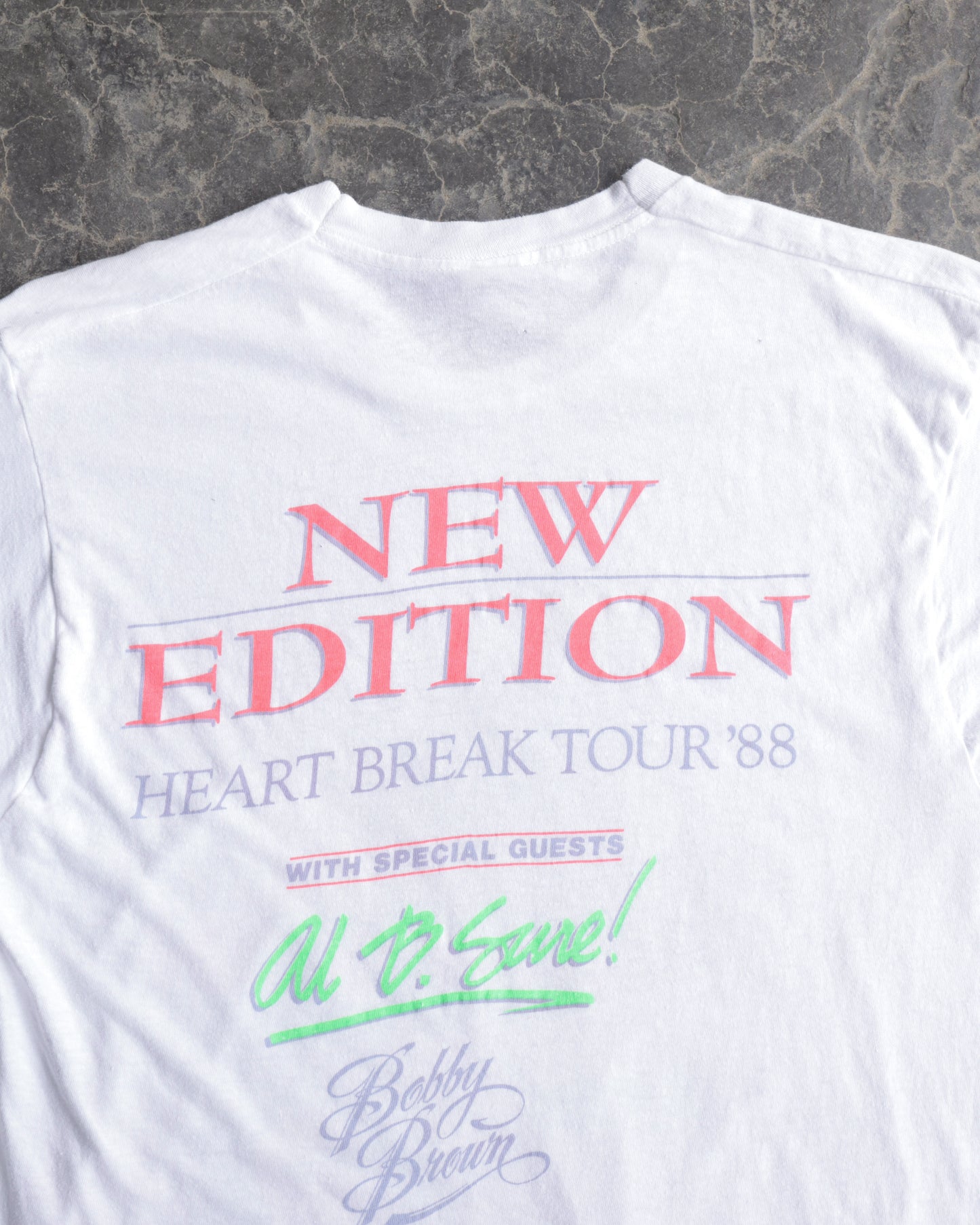 90s New Edition Heart Break Tour Tee - L