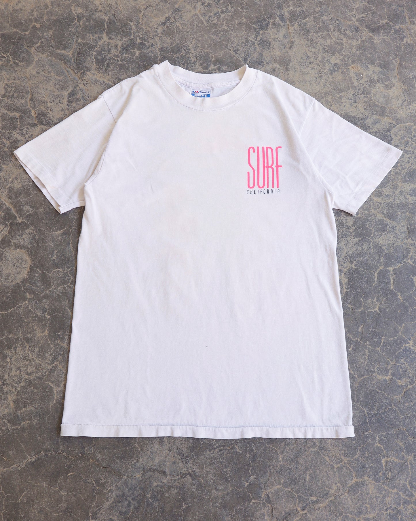 80s Surf California Santa Cruz White T shirt - M