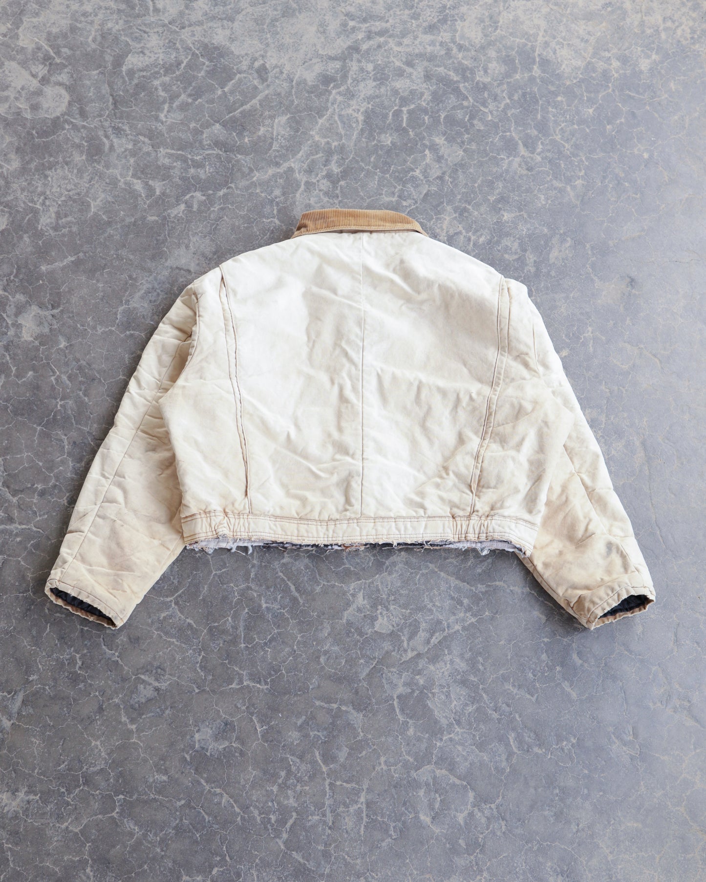 90s Walls Cropped Distressed Coverall Jacket - L