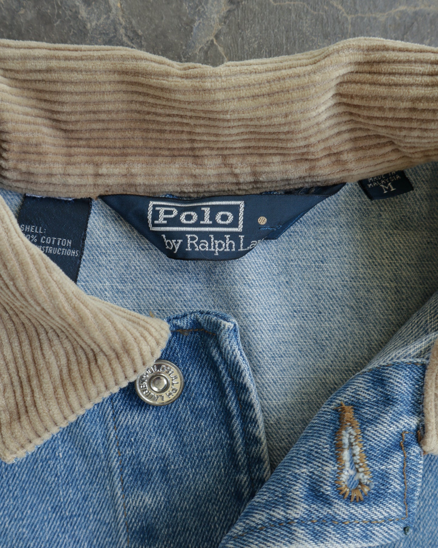 90s Polo USA Flag Jacket - M