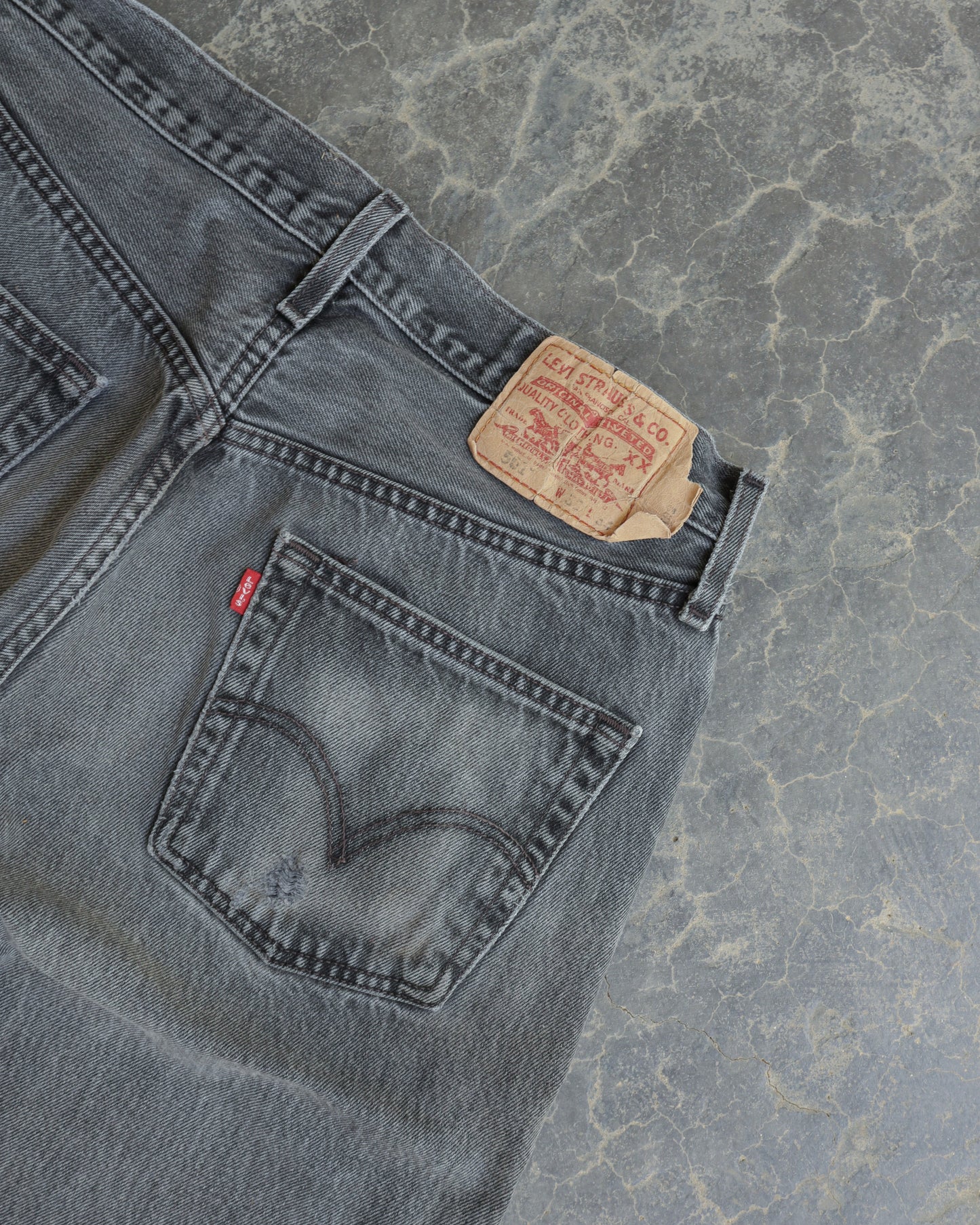 00s Levis 501 Faded Gray Denim Pants - 32 x34