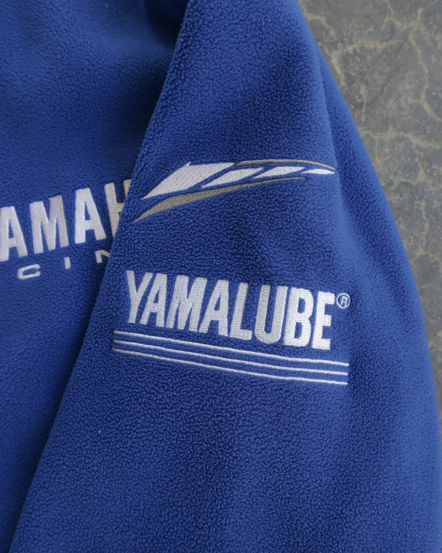 00s Yamaha Racing Two-Tone Fleece Full Zip Sweatshirt - XL