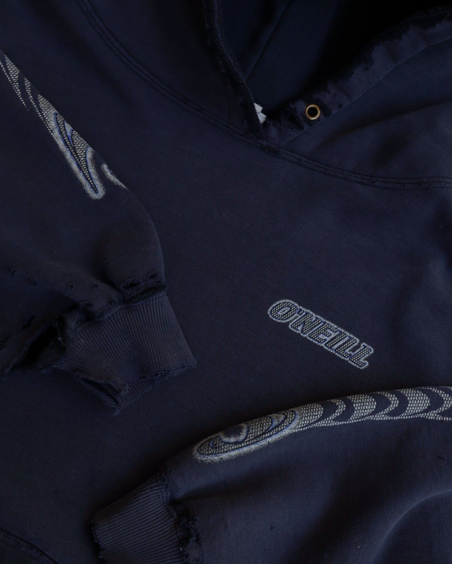 90s O’Neill Faded Navy Boxy Hoodie  - M