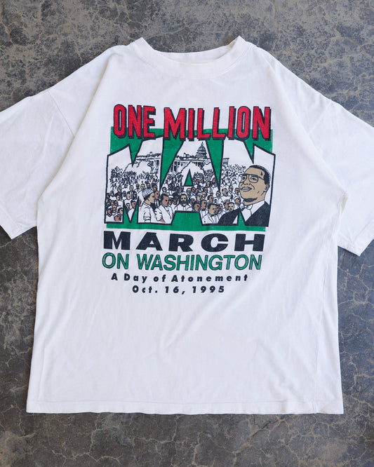 90s Million Man March T Shirt - L