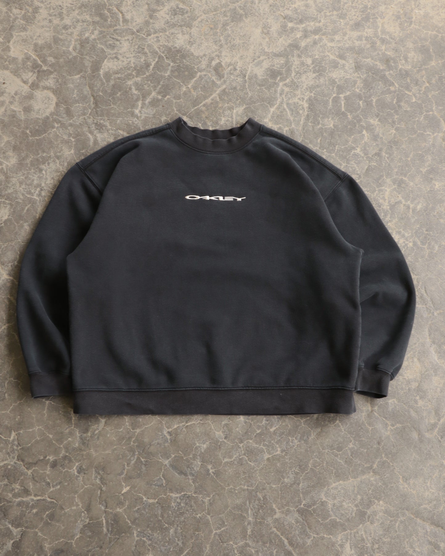 00s Oakley O Black Boxy Crewneck Sweatshirt - L