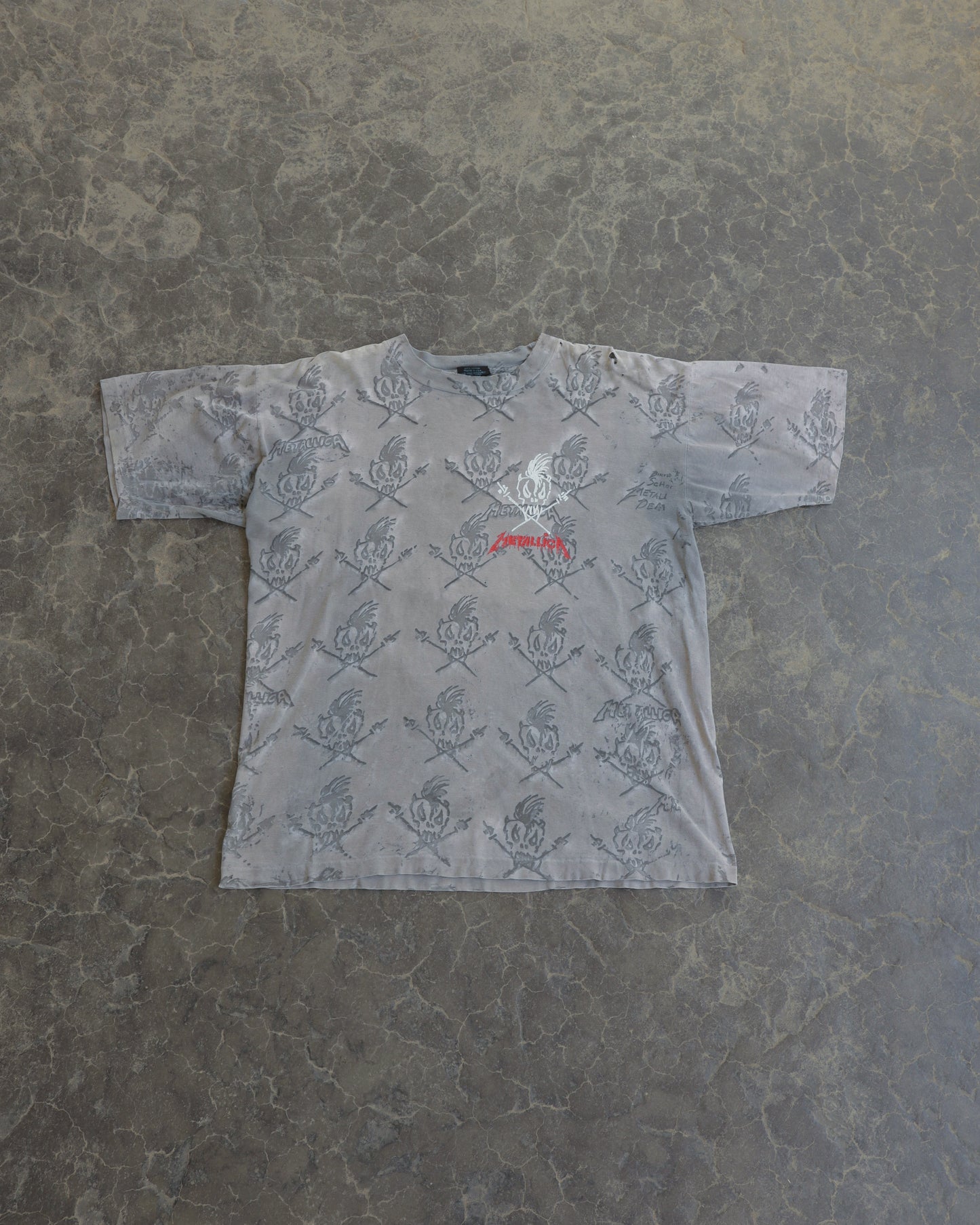 90s Metallica School of Death Tee -  L