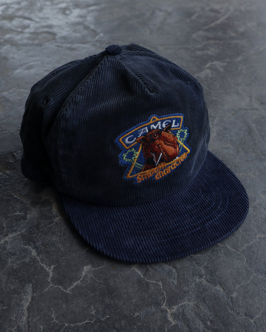 90s Camel Corduroy Snapback Hat - OS