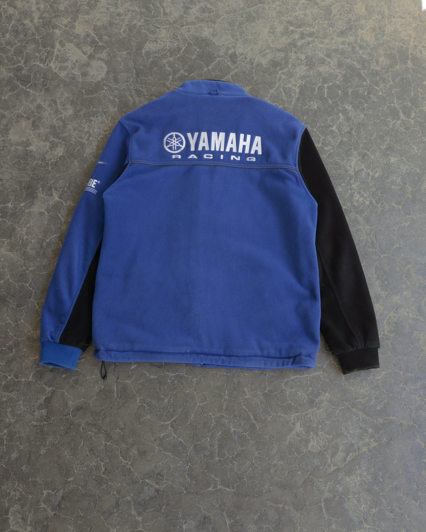 00s Yamaha Racing Two-Tone Fleece Full Zip Sweatshirt - XL