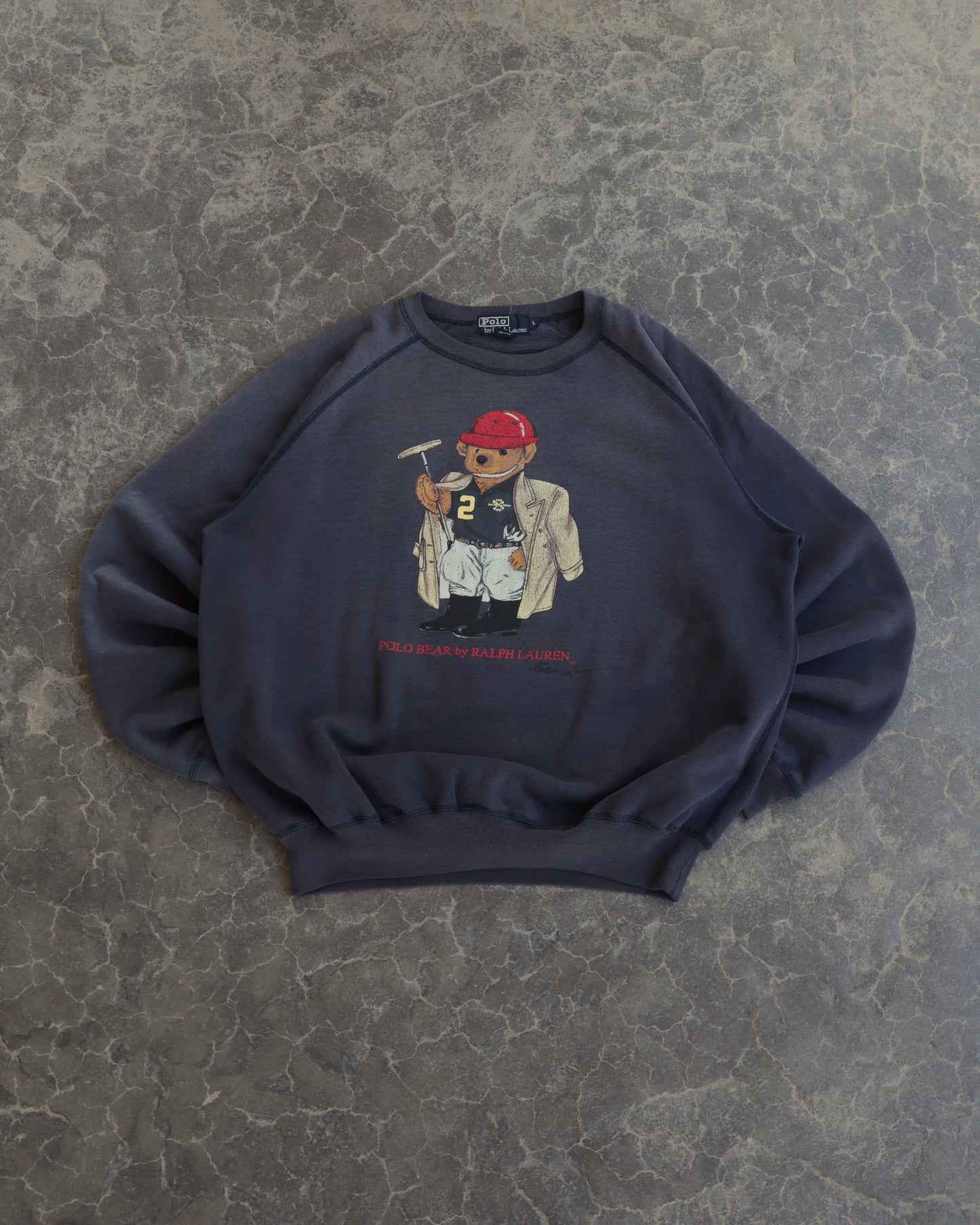 00s Polo Ralph Lauren Polo Bear Crewneck - L