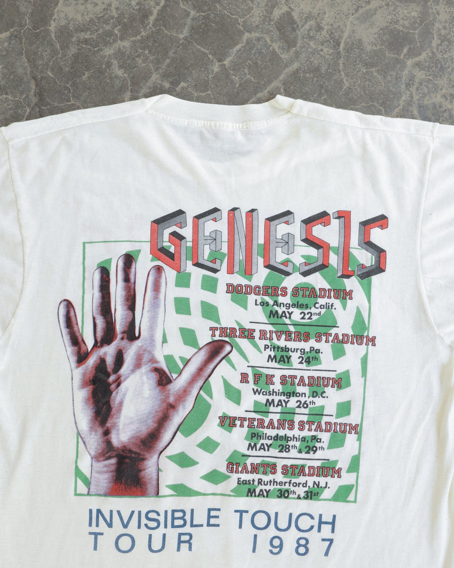 80s Genesis Invisible Touch Tour Tee -  L