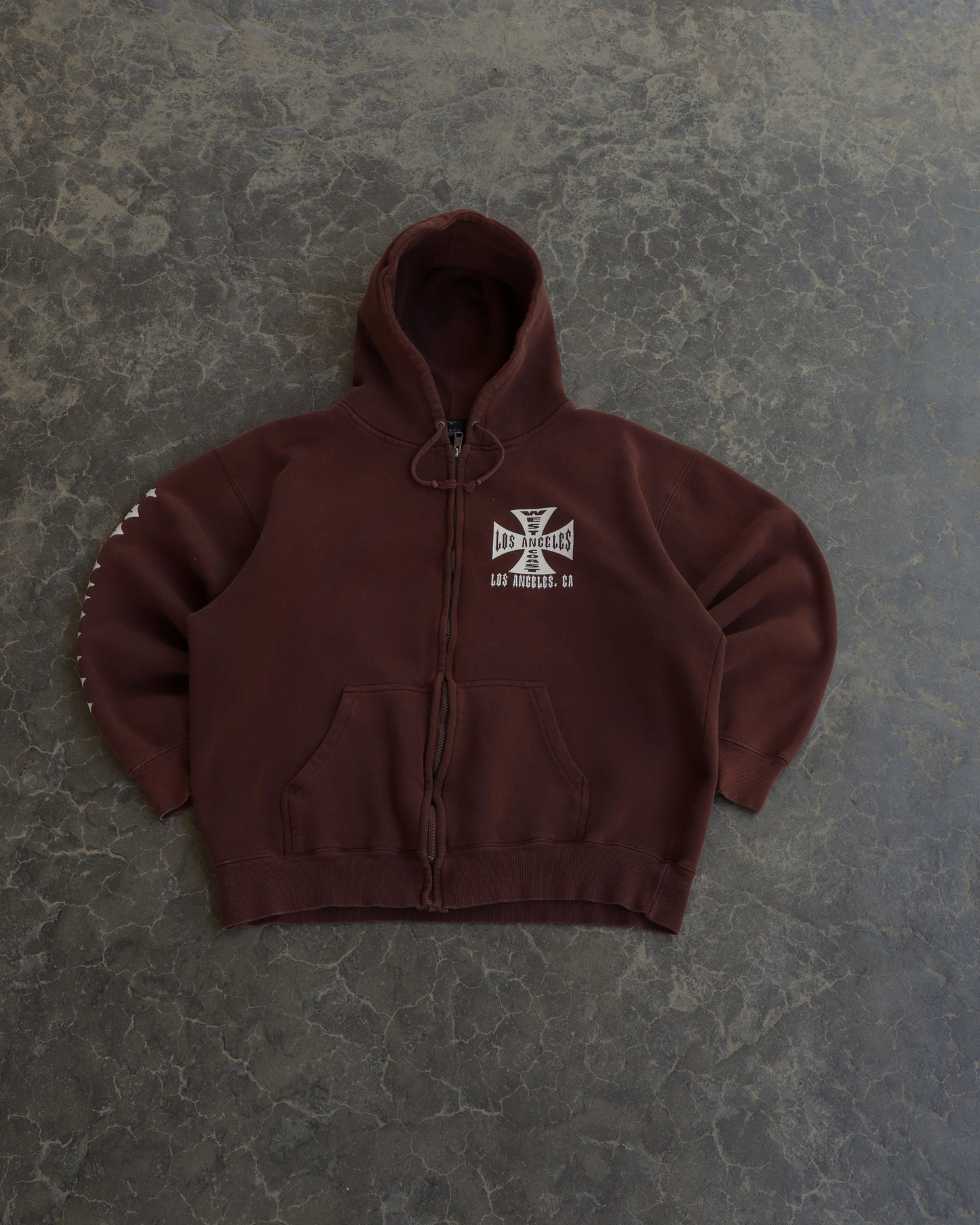 00s West Coast Los Angeles Brown Hoodie - XL