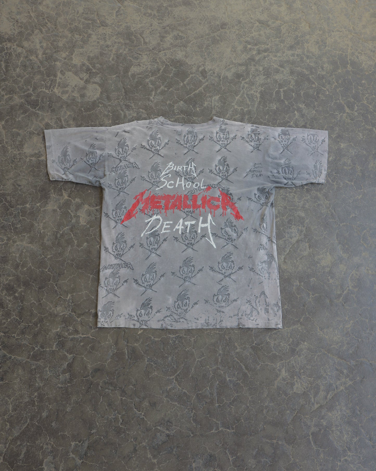 90s Metallica School of Death Tee -  L