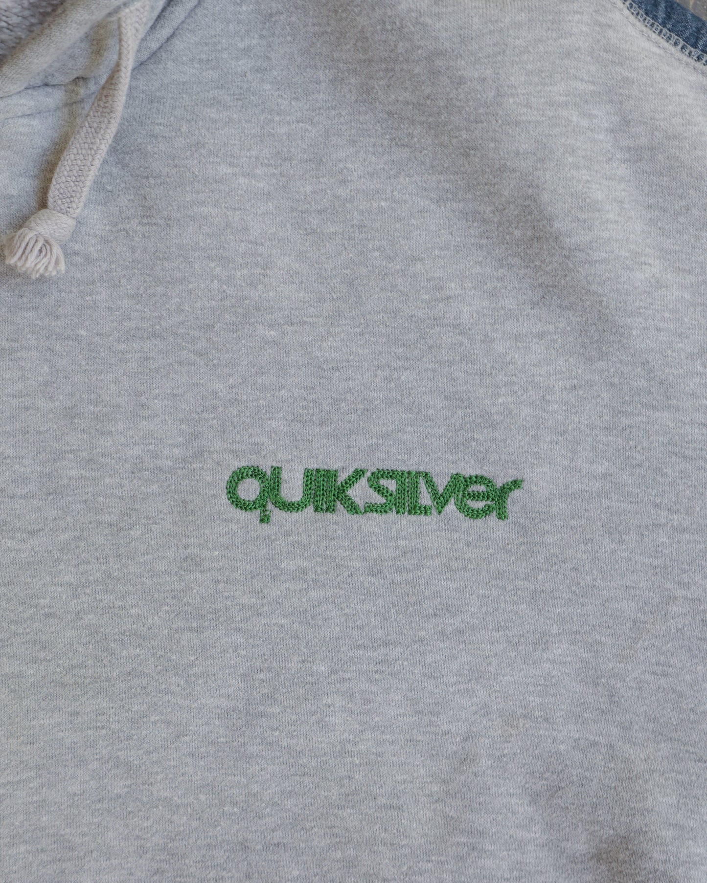 00s Quiksilver Full Zip Grey Hoodie  - XL