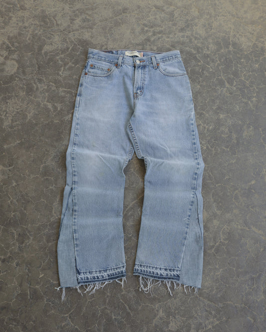 00s Levis Custom Flared Light Wash Denim - 30 x 29