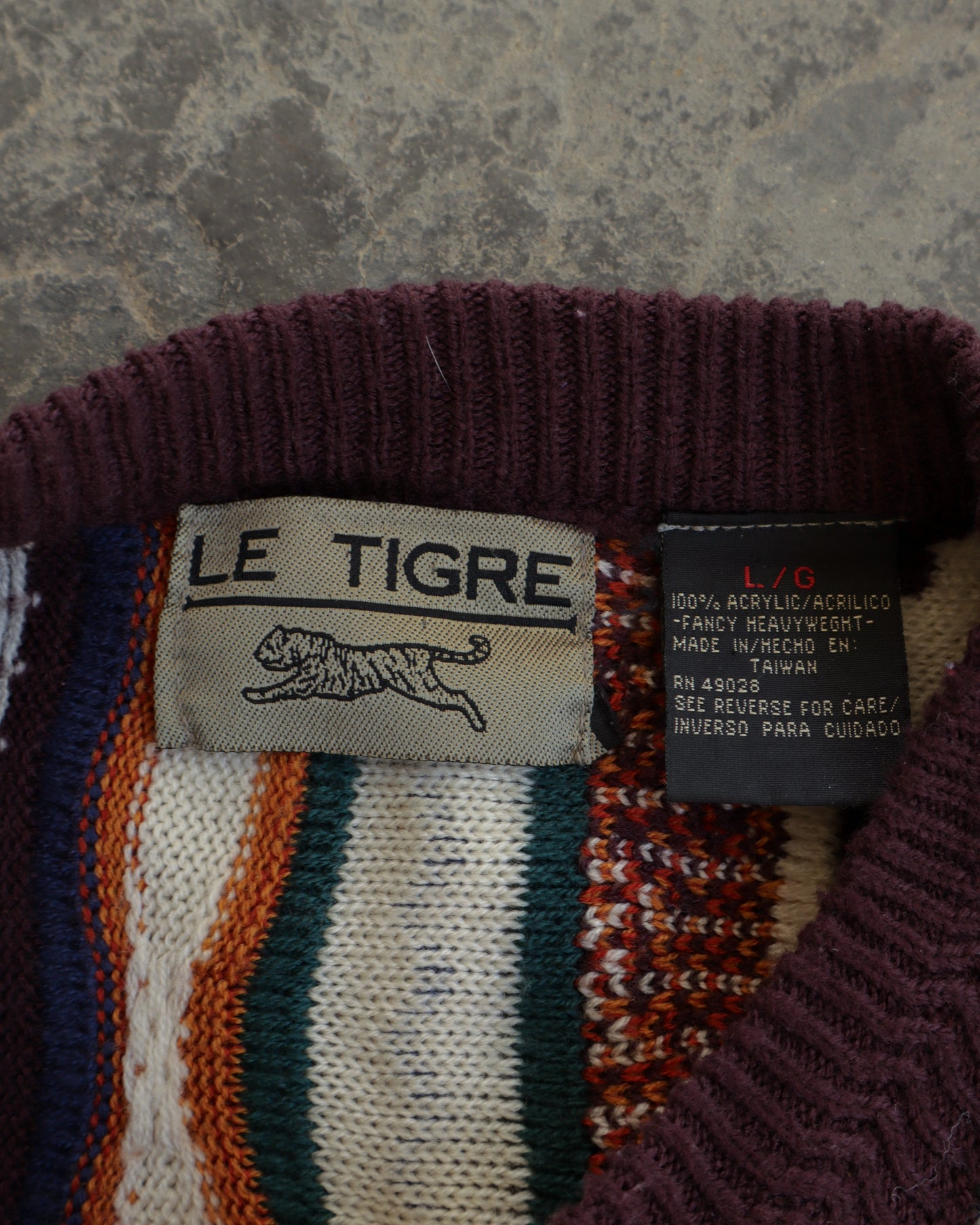 00s 3D Knit Le Tigre Sweater - L