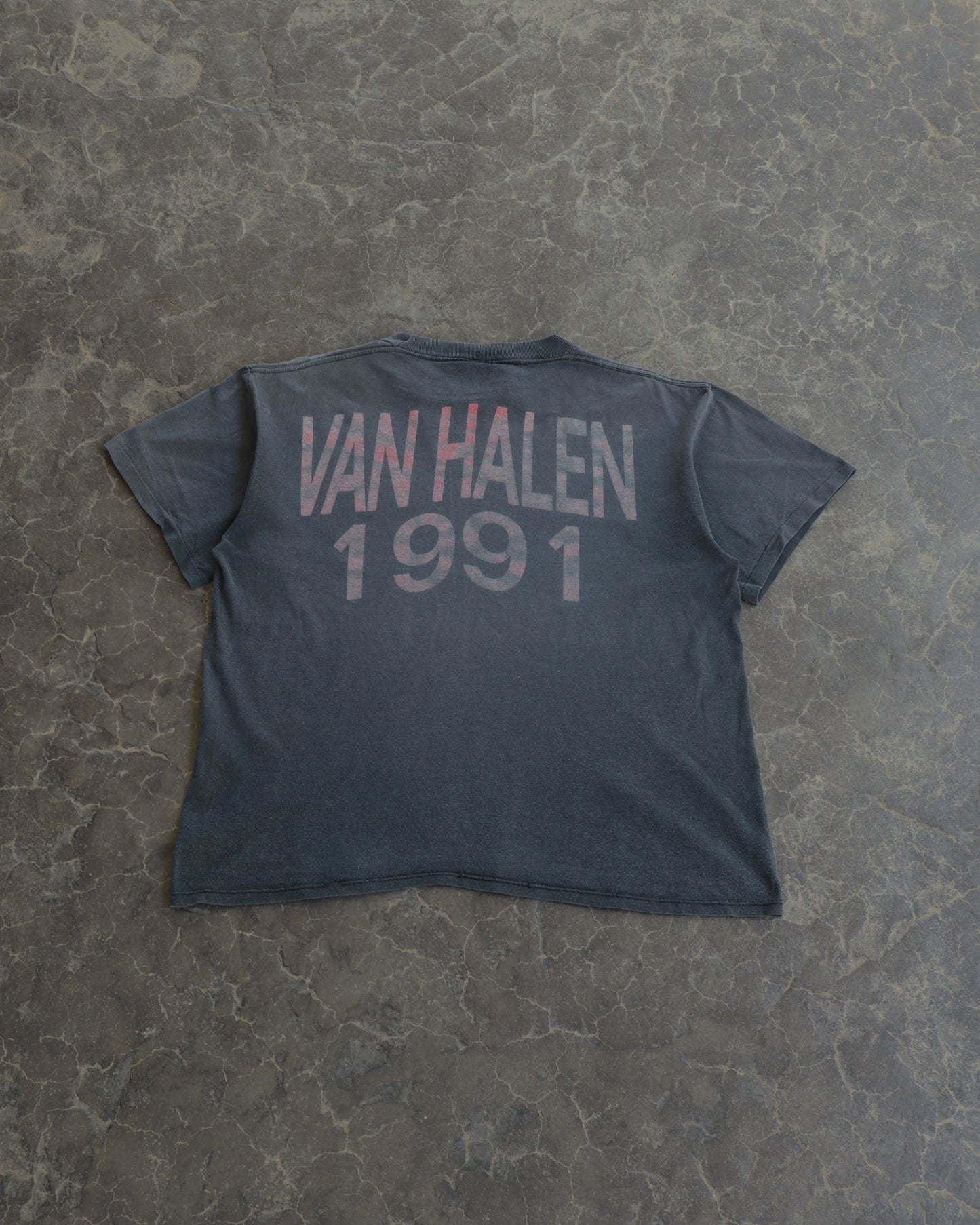 90s Van Halen Carnal Knowledge Faded Black Tee -  L