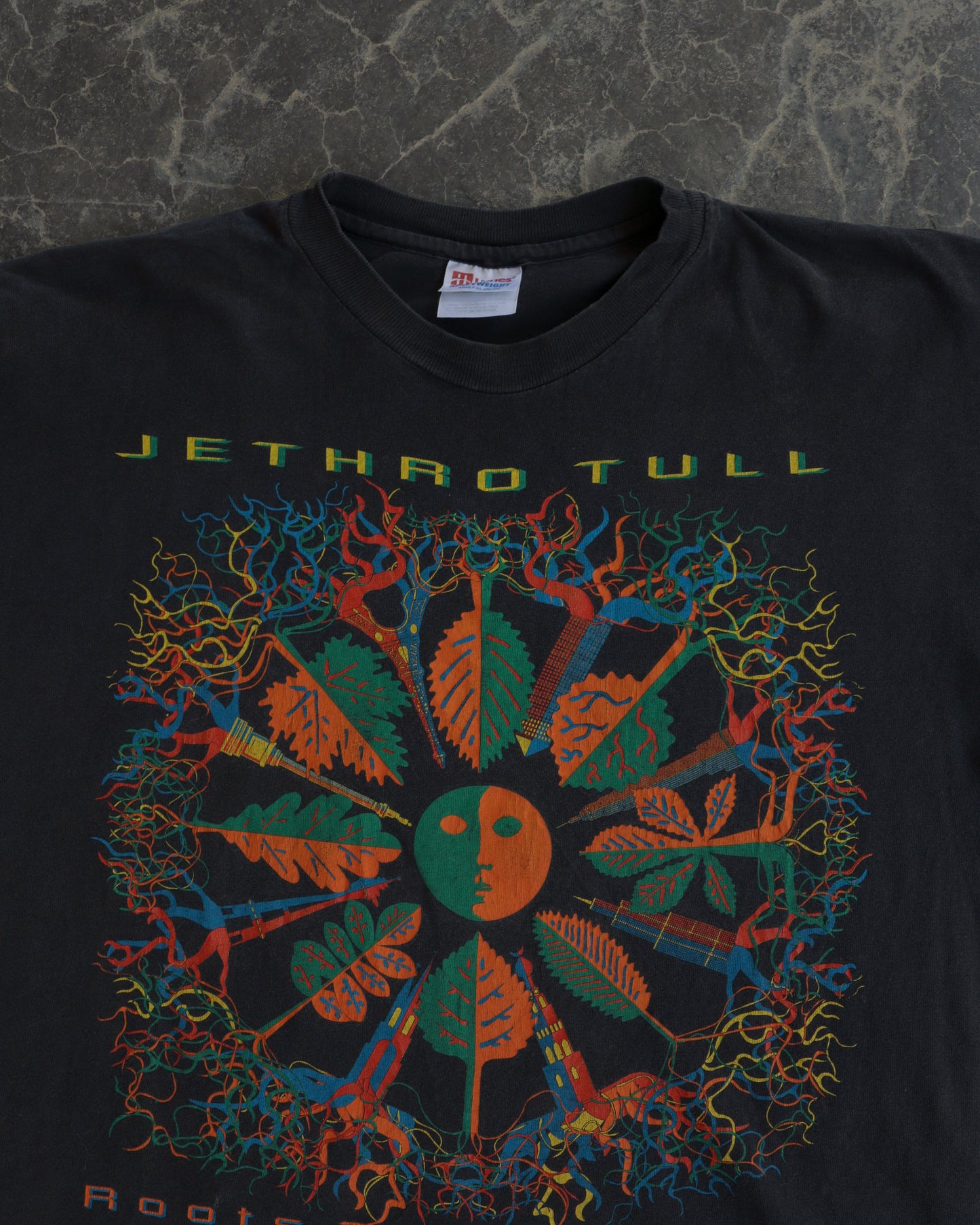 90s Jethro Tull Faded Black Tour Tee - XL