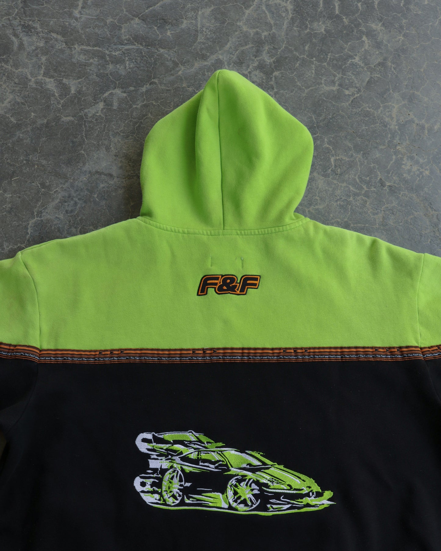 00s 2 Fast 2 Furious Two Tone Hoodie - XXL