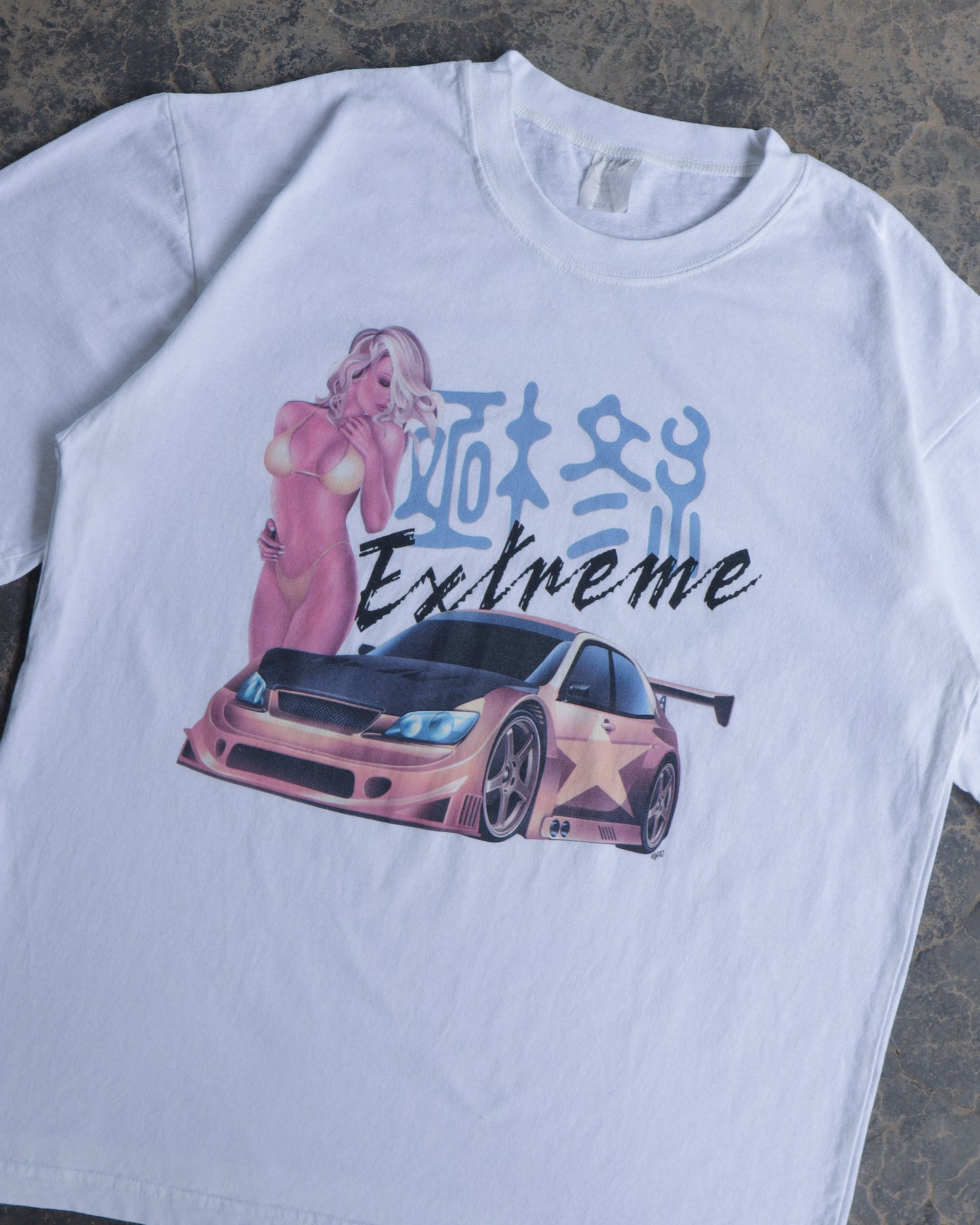 90s Extreme JDM White Tee - M