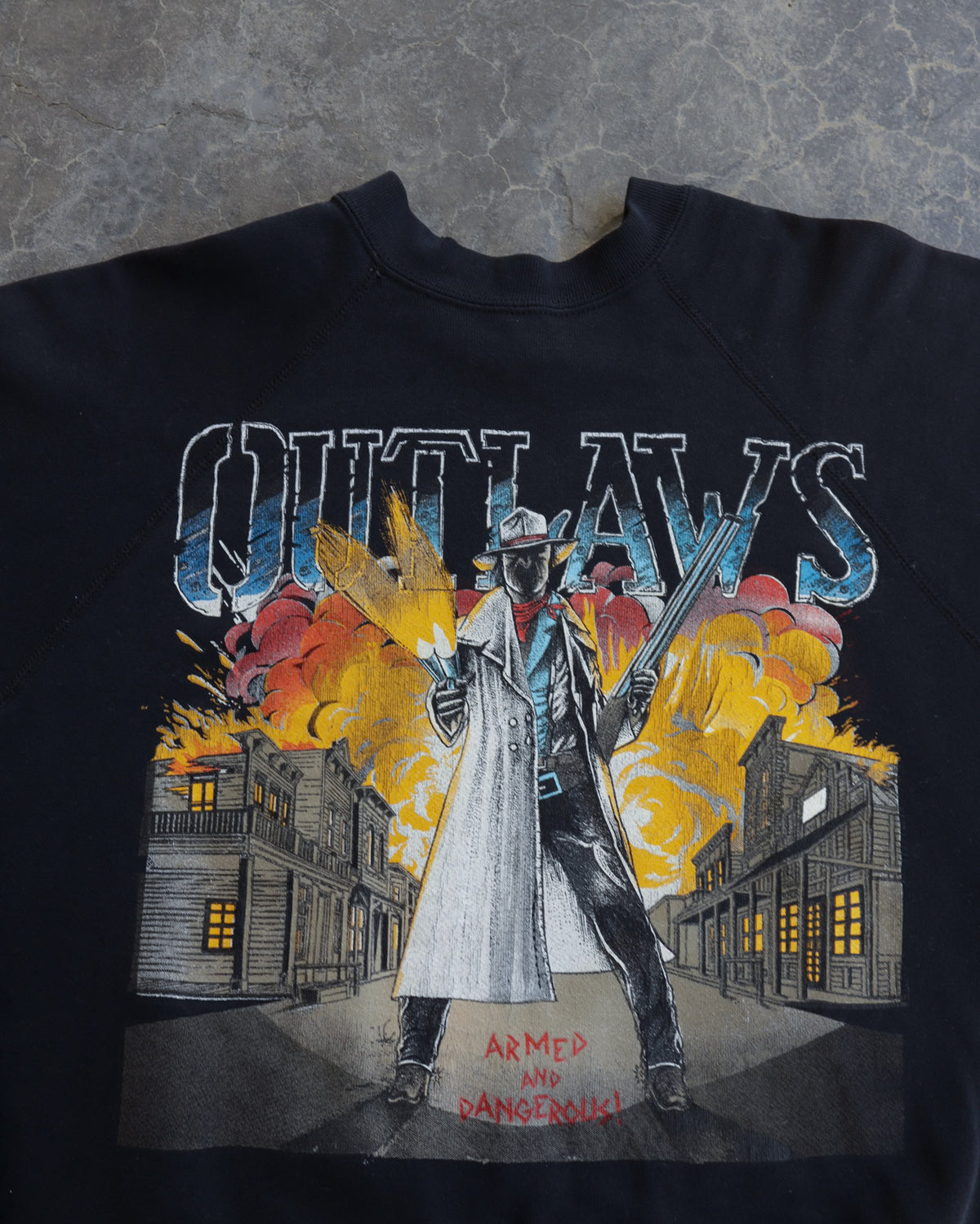90s Armed and Dangerous Crewneck Sweatshirt - XL