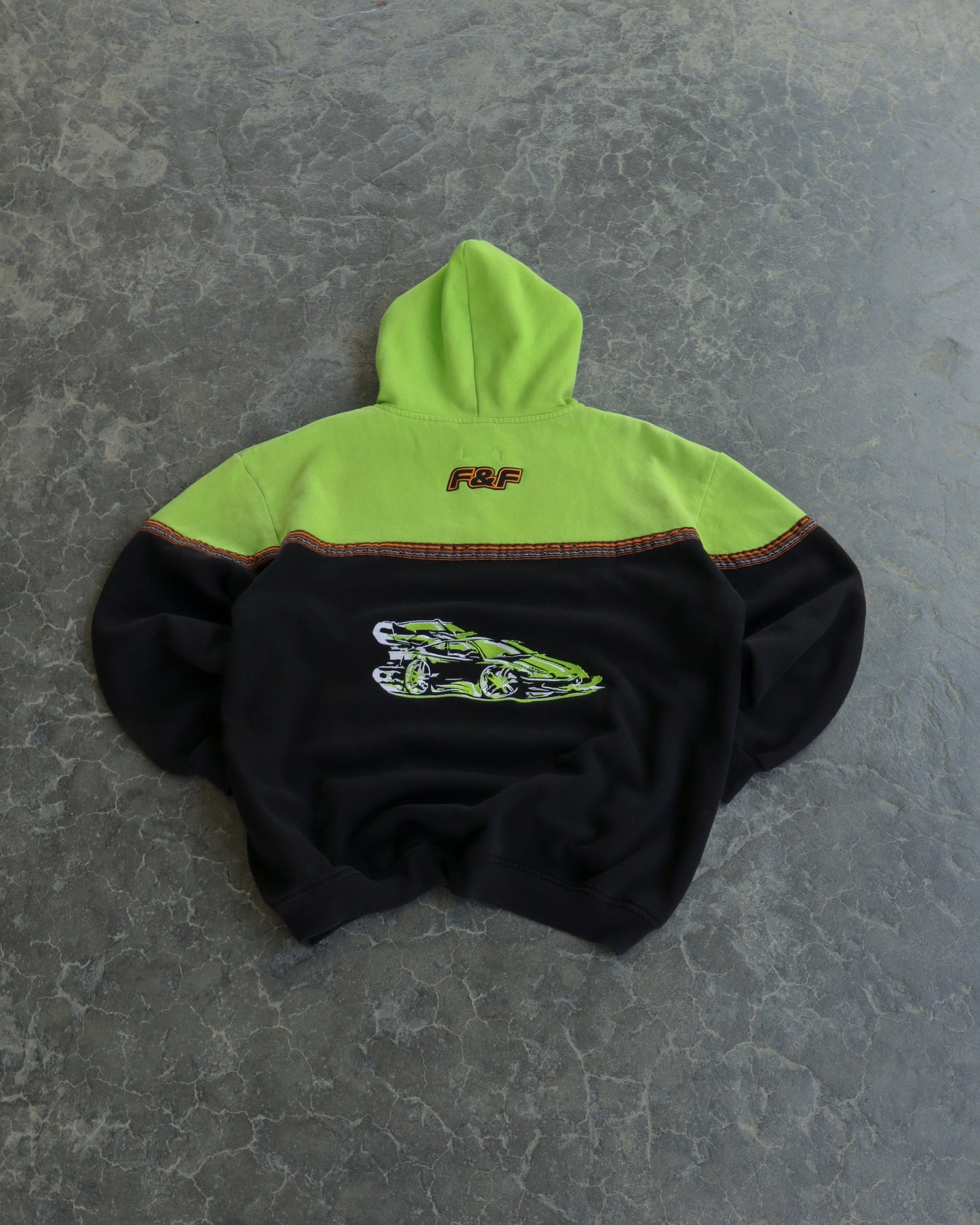 00s 2 Fast 2 Furious Two Tone Hoodie - XXL