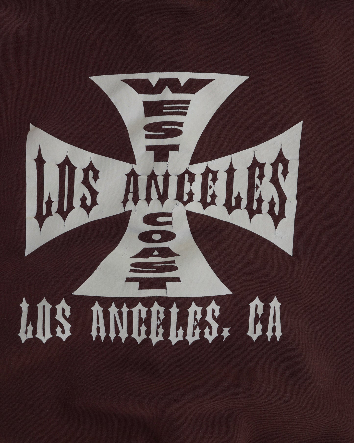 00s West Coast Los Angeles Brown Hoodie - XL