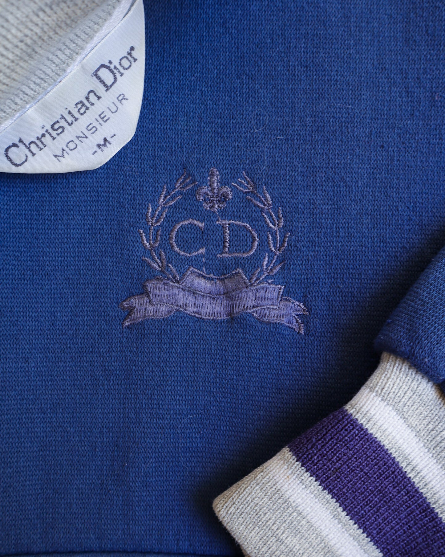 90s Christian Dior Full Zip Sweatshirt- M
