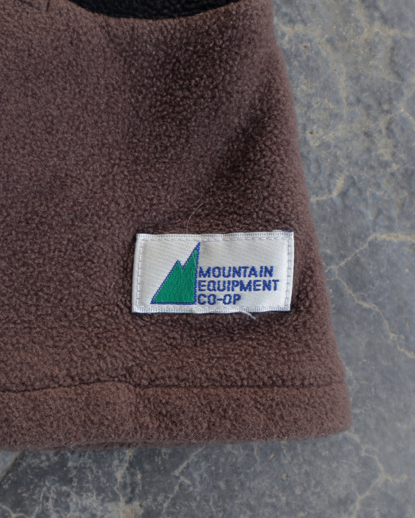 90s Mountain Equiment Co  Brown Fleece Full Zip Sweatshirt -L