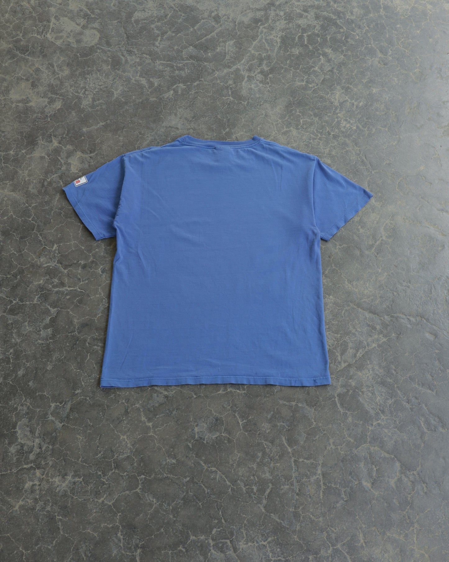 00s Self Mutiliation Faded Light Blue Tee - L